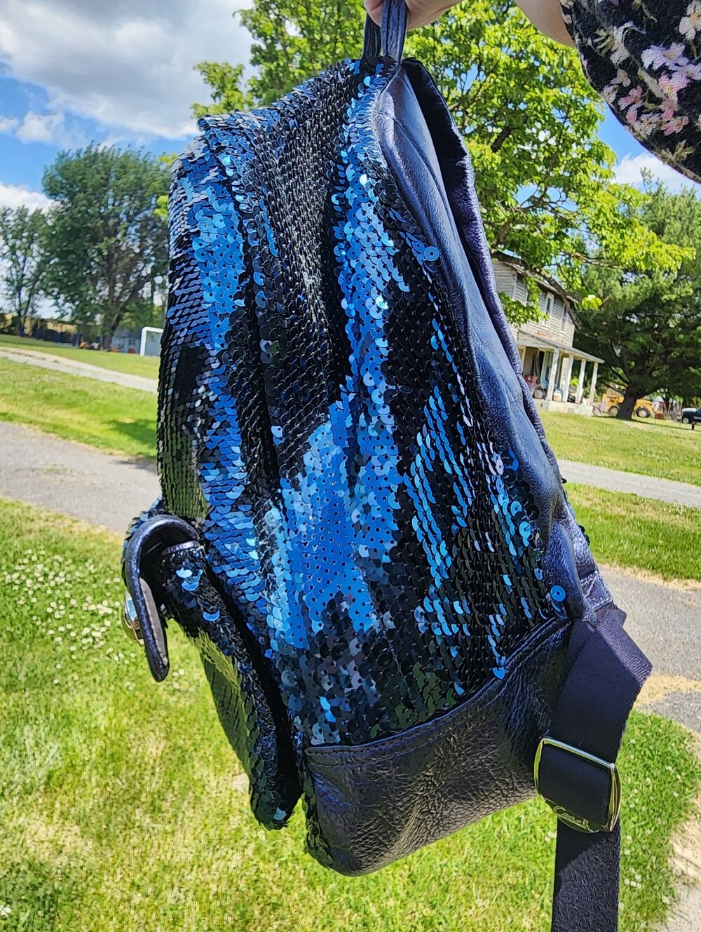 Coach Poppy Spotlight Blue Sequin Backpack, EUC, 2010, 15348 - Picture 3 of 15